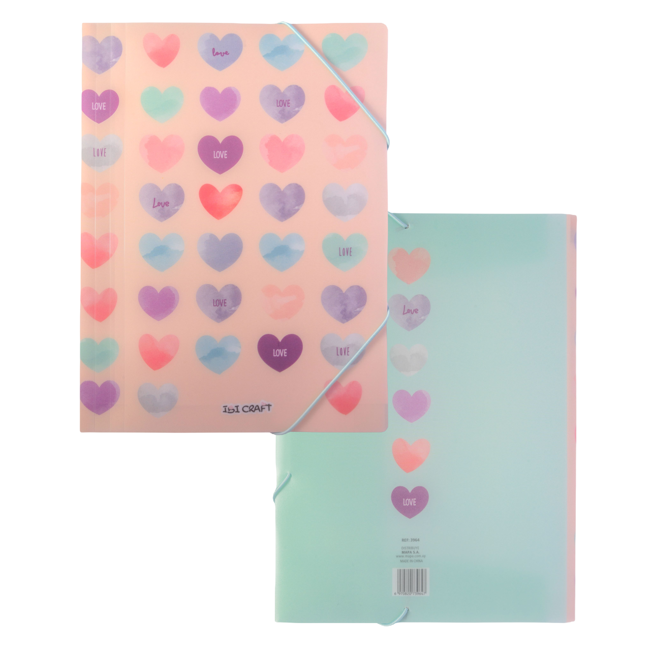 CARPETA PLASTICA IBI CRAFT C/ELASTICO A4