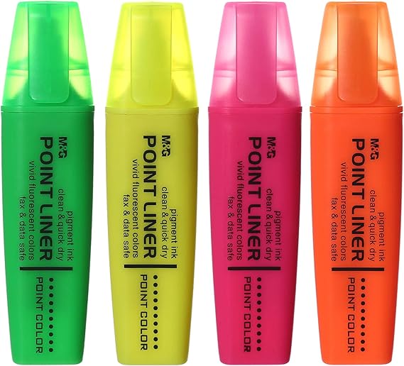 MARCADOR FLUO M&amp;G POINTER X 4 COLORES