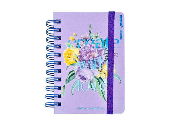 AGENDA MOOVING SPRING 2 DIAS X HOJA C/ESPIRAL 10 X 15 CM.
