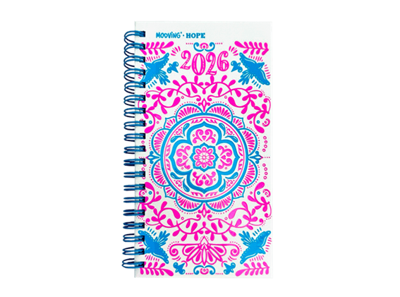 AGENDA MOOVING HOPE SEMANAL C/ESPIRAL 9 X 17 CM.
