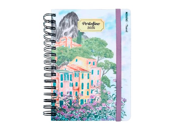 AGENDA MOOVING TRAVEL 1 DIA X HOJA C/ESPIRAL 15 X 21 CM.