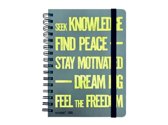 AGENDA MOOVING URBAN SEMANAL C/ESPIRAL 15 X 21 CM.