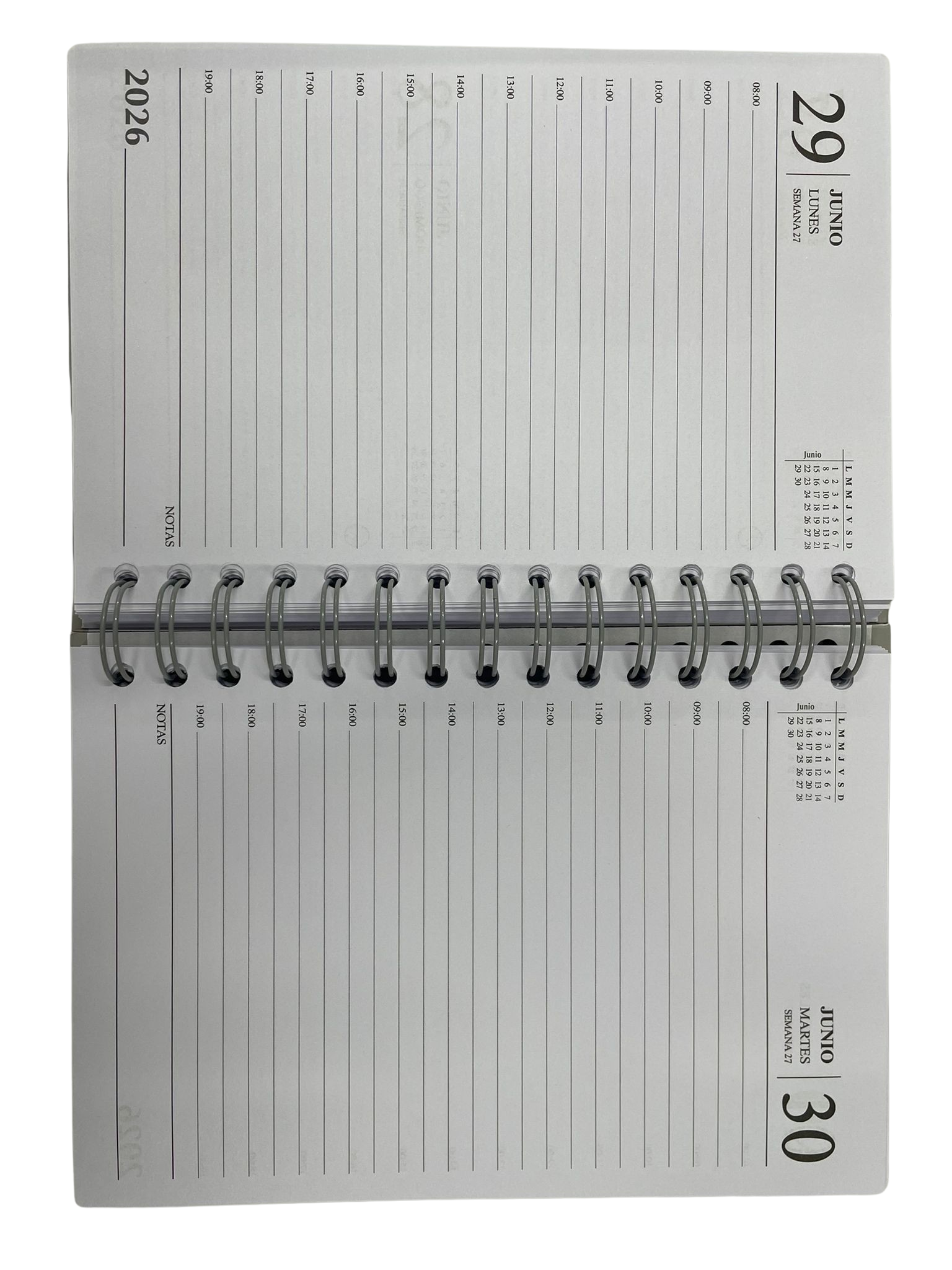 AGENDA FB PASTEL DIARIA 14x21 TAPA DURA C/ESPIRAL