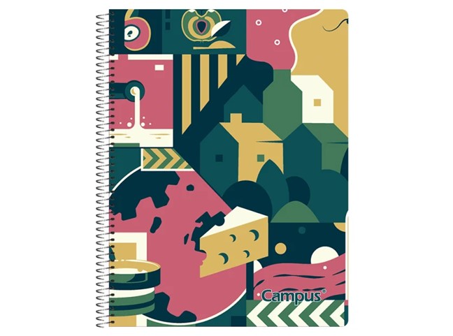 CUADERNOLA CAMPUS FANTASIA TAPA DURA 96 HOJAS PAQ. X 10