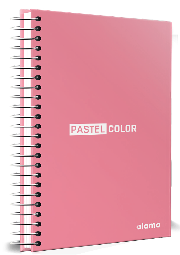 CUADERNOLA ALAMO PASTEL TAPA DURA 200 HOJAS 19 X 27CM.