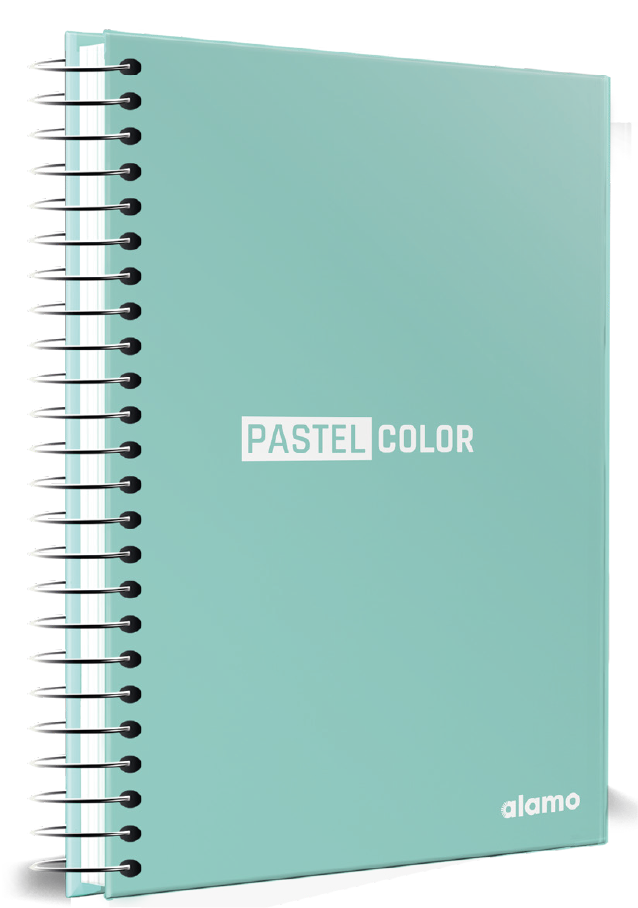 CUADERNOLA ALAMO PASTEL TAPA DURA 96 HOJAS 19 X 27CM.