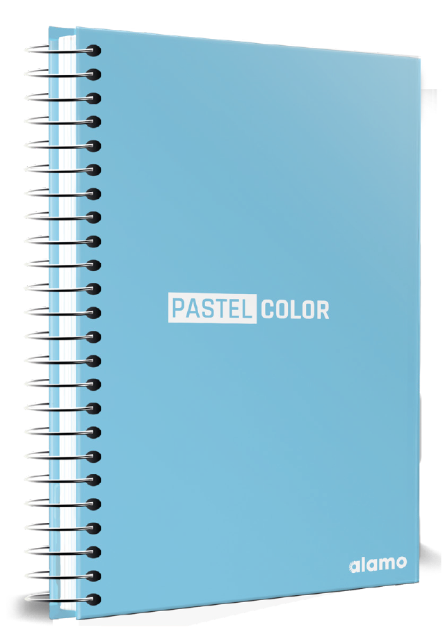 CUADERNOLA ALAMO PASTEL TAPA DURA 96 HOJAS 19 X 27CM.