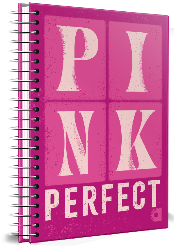 CUADERNOLA ALAMO PINK TAPA DURA 200 HOJAS 19 X 27CM.