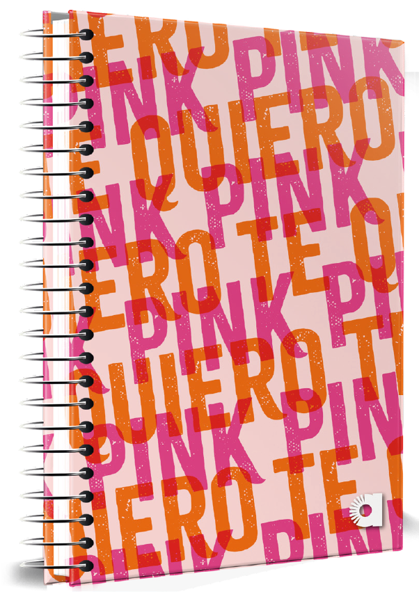 CUADERNOLA ALAMO PINK TAPA DURA 200 HOJAS 19 X 27CM.