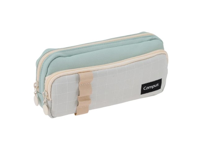 CARTUCHERA CAMPUS BICOLOR 2 CIERRES