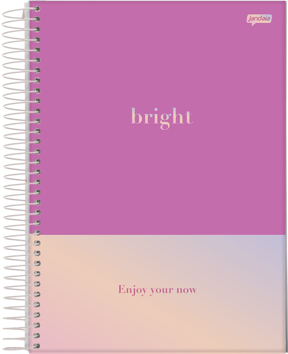 CUADERNO JANDAIA BRIGHT TAPA DURA 14 X 20CM.