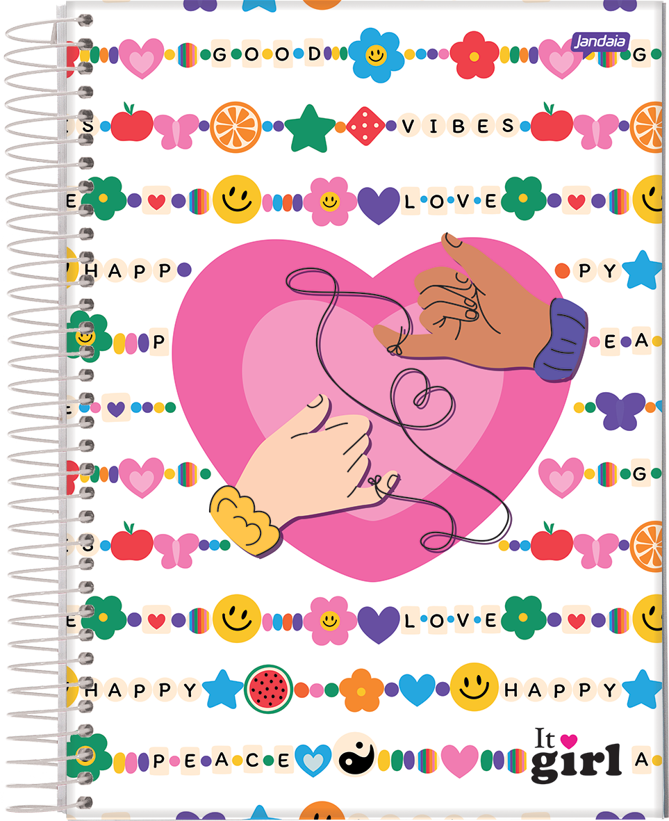 CUADERNO JANDAIA IT GIRL TAPA DURA MINI 10 X 15CM.