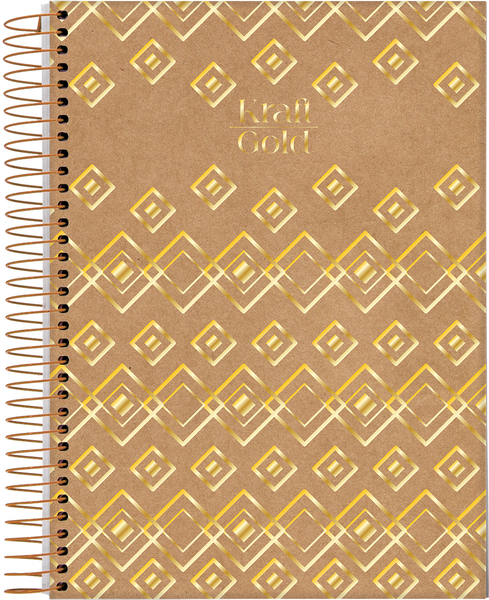 CUADERNOLA JANDAIA KRAFT GOLD TAPA DURA 20 X 27CM. 80 HOJAS
