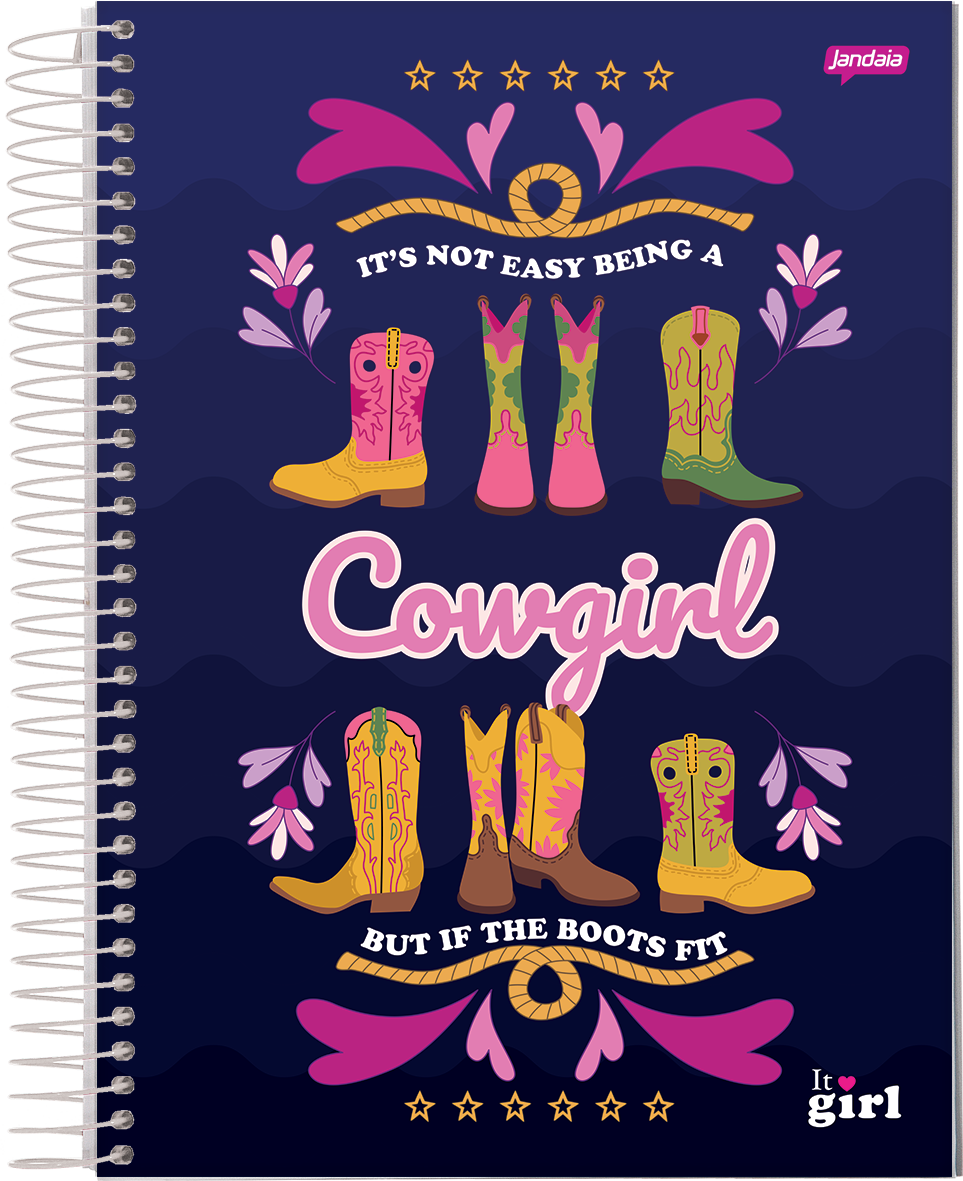 CUADERNOLA JANDAIA IT GIRL TAPA DURA 20 X 27CM. 200 HOJAS