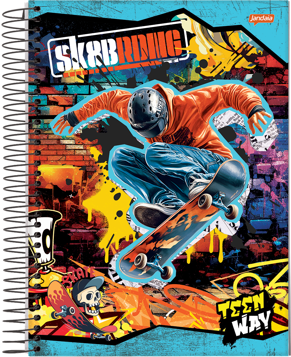 CUADERNOLA JANDAIA TEEN WAY TAPA DURA 20 X 27CM. 96 HOJAS