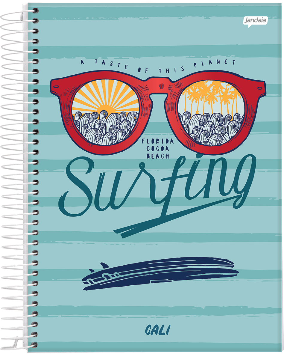 CUADERNOLA JANDAIA CALI-MALIBU TAPA DURA 20 X 27CM. 96 HOJAS