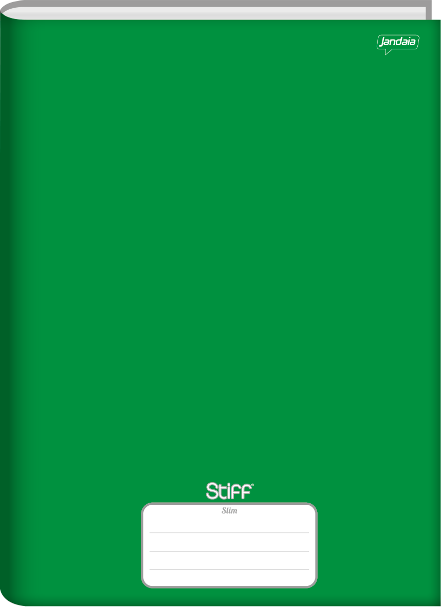 CUADERNOLA JANDAIA STIFF LISA SIN ESPIRAL TAPA DURA 20 X 27CM. 96 HOJAS