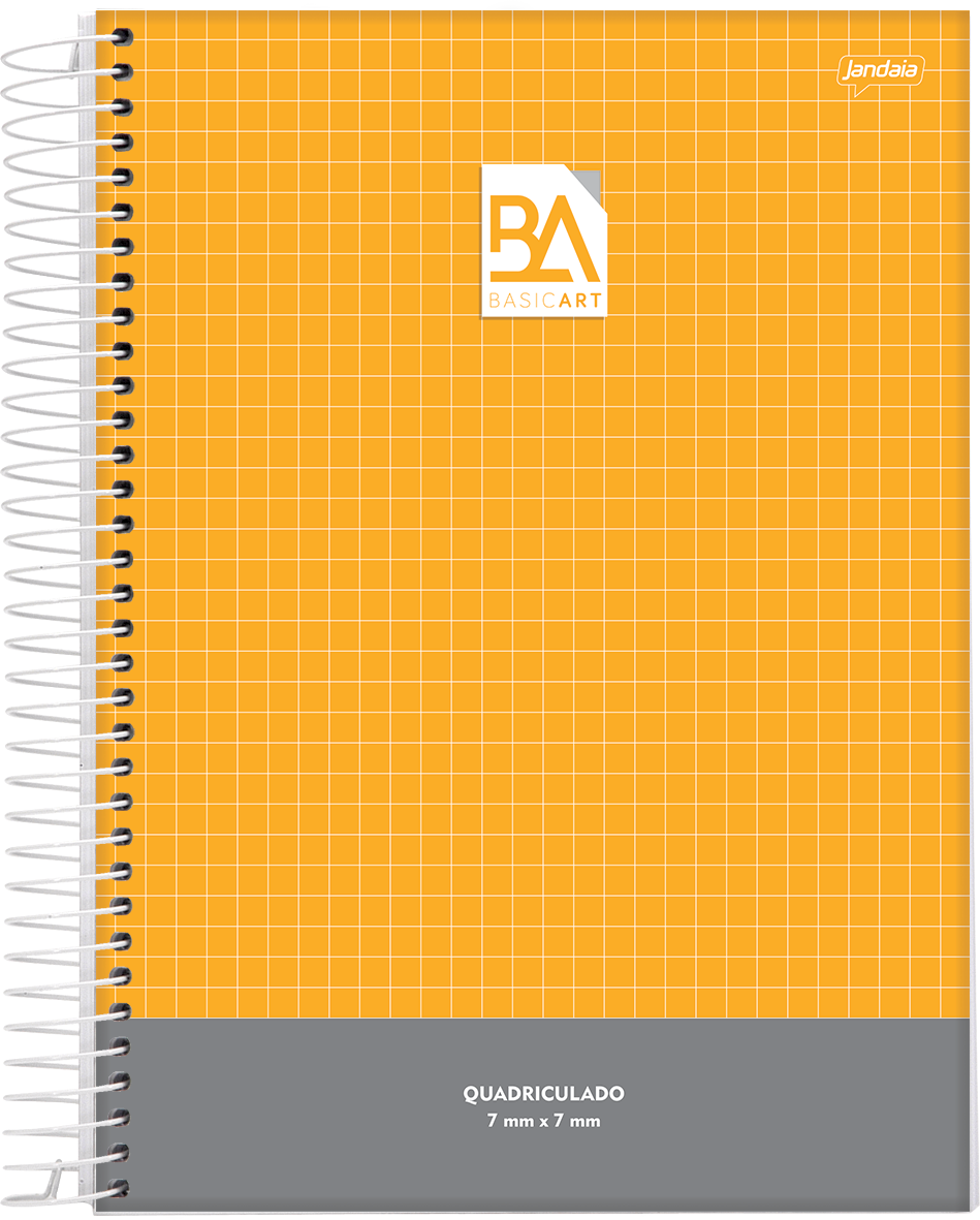 CUADERNOLA JANDAIA BASIC ART CUADRICULADA TAPA DURA 20 X 27CM. 96 HOJAS