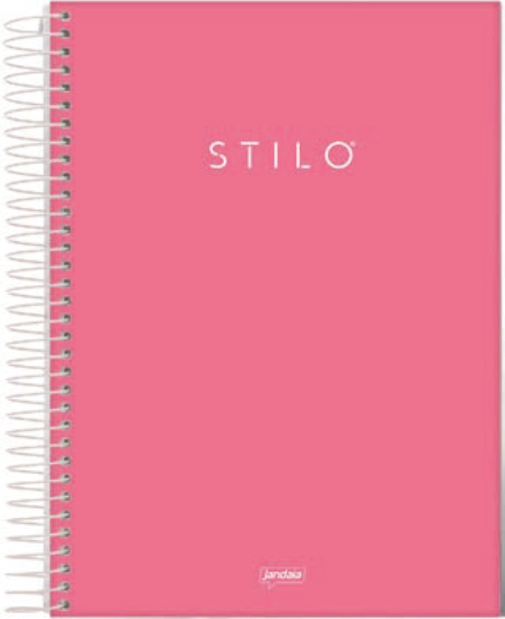 CUADERNOLA JANDAIA STILO TREND TAPA DURA 20 X 27CM. 80 HOJAS