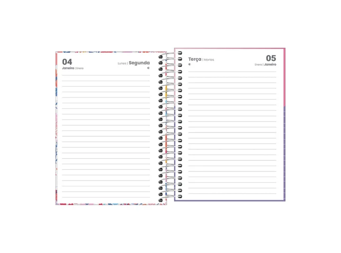 AGENDA TILIBRA D+ FASHION 1 DIA X HOJA 12X16 C/ESPIRAL