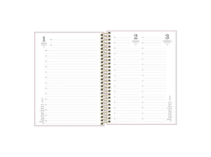 AGENDA TILIBRA VANILLA 1 DIA X HOJA 17X24 C/ESPIRAL