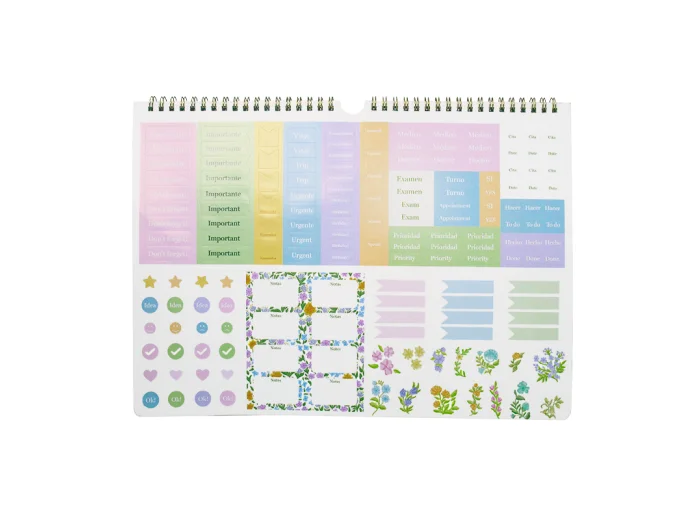 CALENDARIO MOOVING BOHO MENSUAL 25 X 35 CM.
