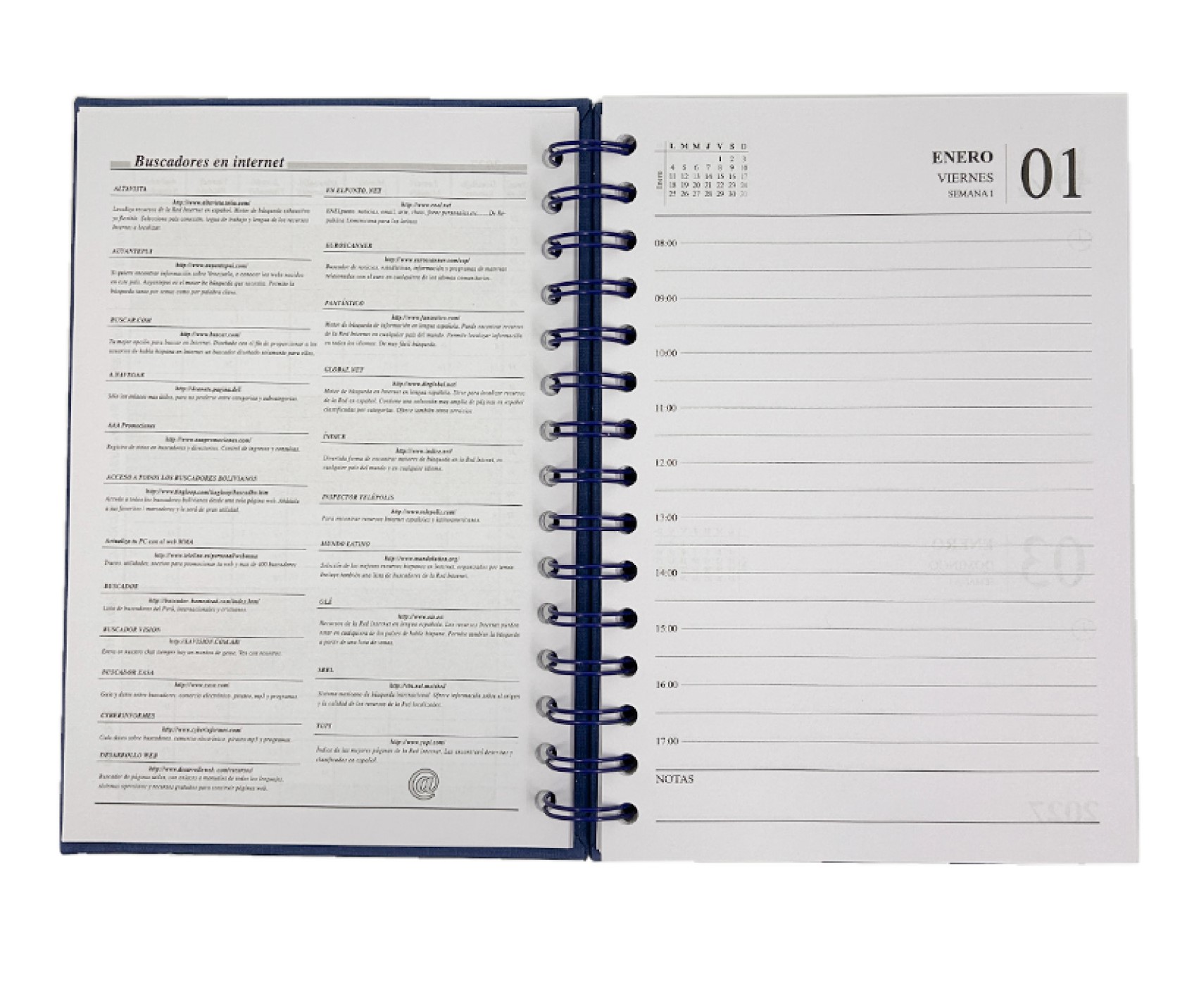 AGENDA ARTEIDEA DIARIA 14x21 TAPA DURA C/ESPIRAL