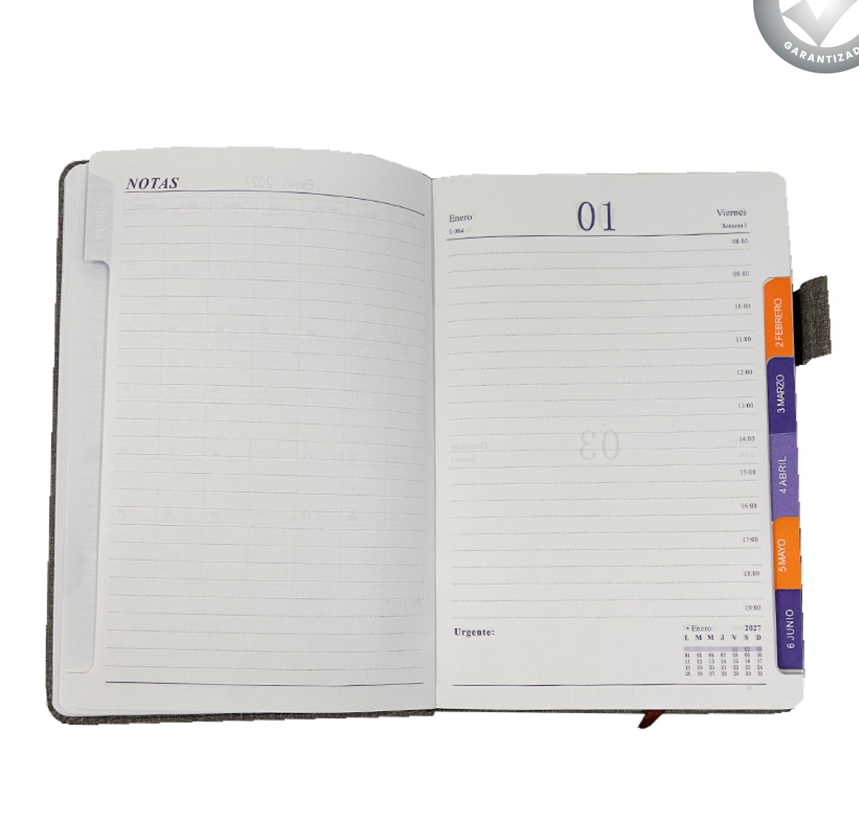 AGENDA ARTEIDEA DIA X HOJA 15x21 CON BOLSILLO