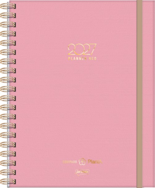 AGENDA JANDAIA OFFICE SEMANAL C/ESPIRAL Y ELASTCO 17x24 CM.