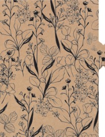 AGENDA JANDAIA KRAFT GOLD SEMANAL C/ESPIRAL Y ELASTCO 17x24 CM.