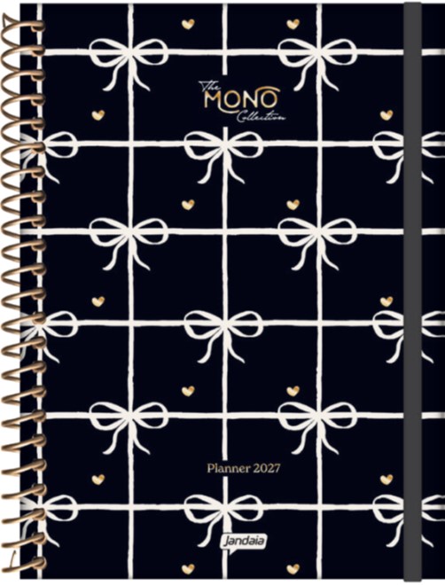 AGENDA JANDAIA MONO SEMANAL CON ESPIRAL 17x24 CM.