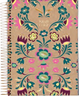 CUADERNOLA JANDAIA KRAFT COLOR TAPA DURA 20 X 27CM. 160 HOJAS
