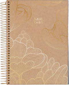 CUADERNOLA JANDAIA KRAFT GOLD TAPA DURA 20 X 27CM. 160 HOJAS