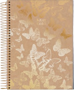 CUADERNOLA JANDAIA KRAFT GOLD TAPA DURA 20 X 27CM. 80 HOJAS