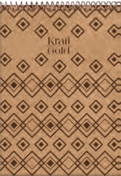 CUADERNO JANDAIA KRAFT GOLD TAPA DURA 14 X 21CM. 80 HOJAS