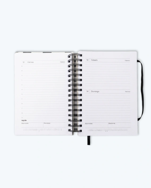AGENDA BIG LIFE MONOCROMO DIARIA 10x15CM.