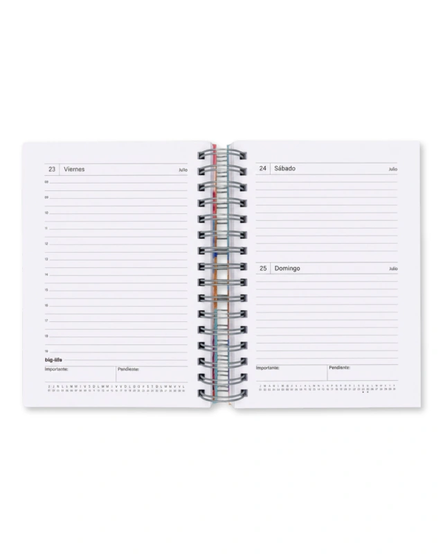 AGENDA BIG LIFE KINETIC DIARIA 16x22CM.