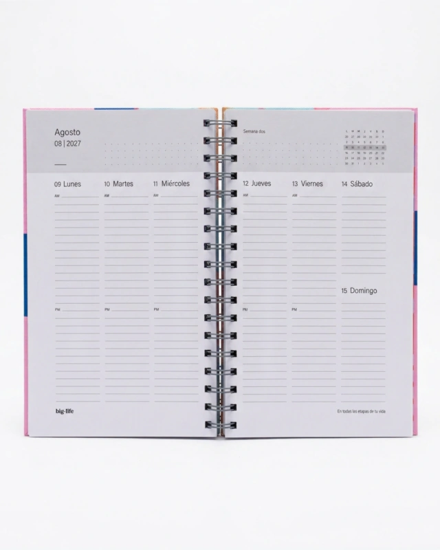 AGENDA BIG LIFE KINETIC SEMANAL 16x22CM.