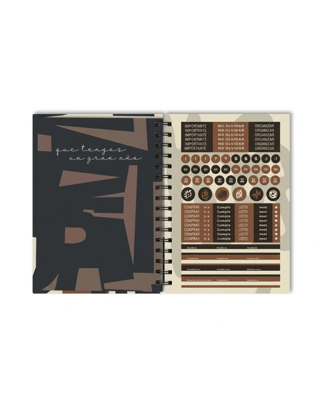 AGENDA BIG LIFE GEO CHOCO DIARIA 16x22CM.