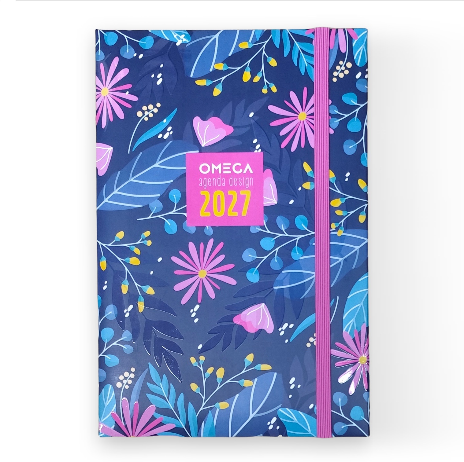 AGENDA OMEGA Nº 32 DIA X HOJA TAPA FANTASIA 14.5 X 21 CM.