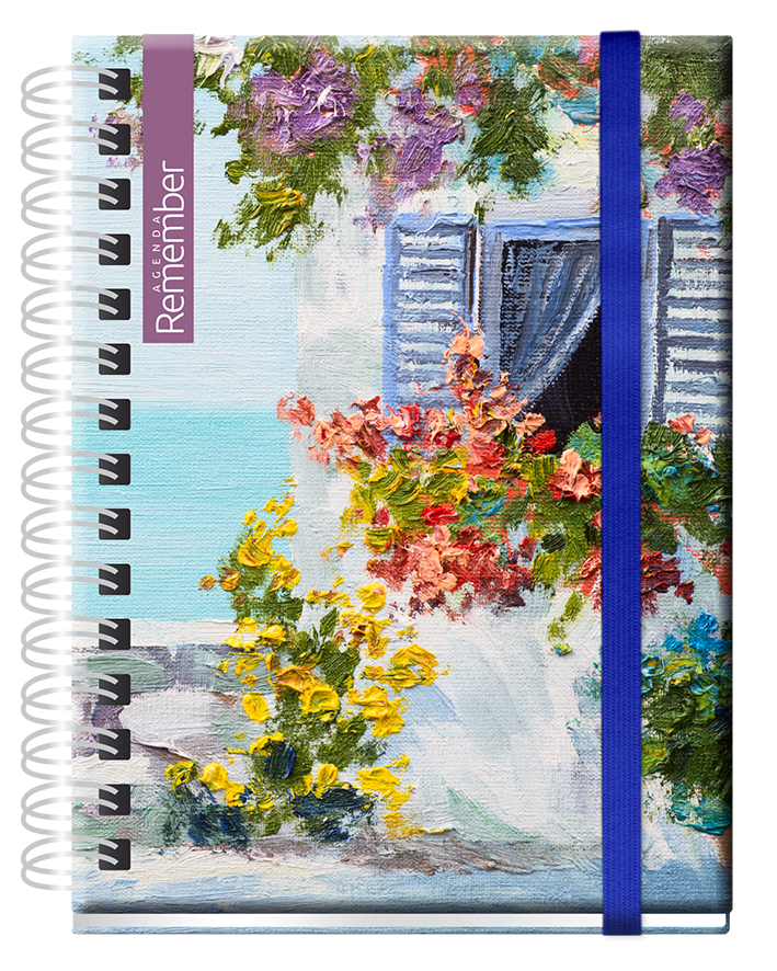 AGENDA REMEMBER DIARIA C/ESPIRAL 1873W 14 X 20 CM.