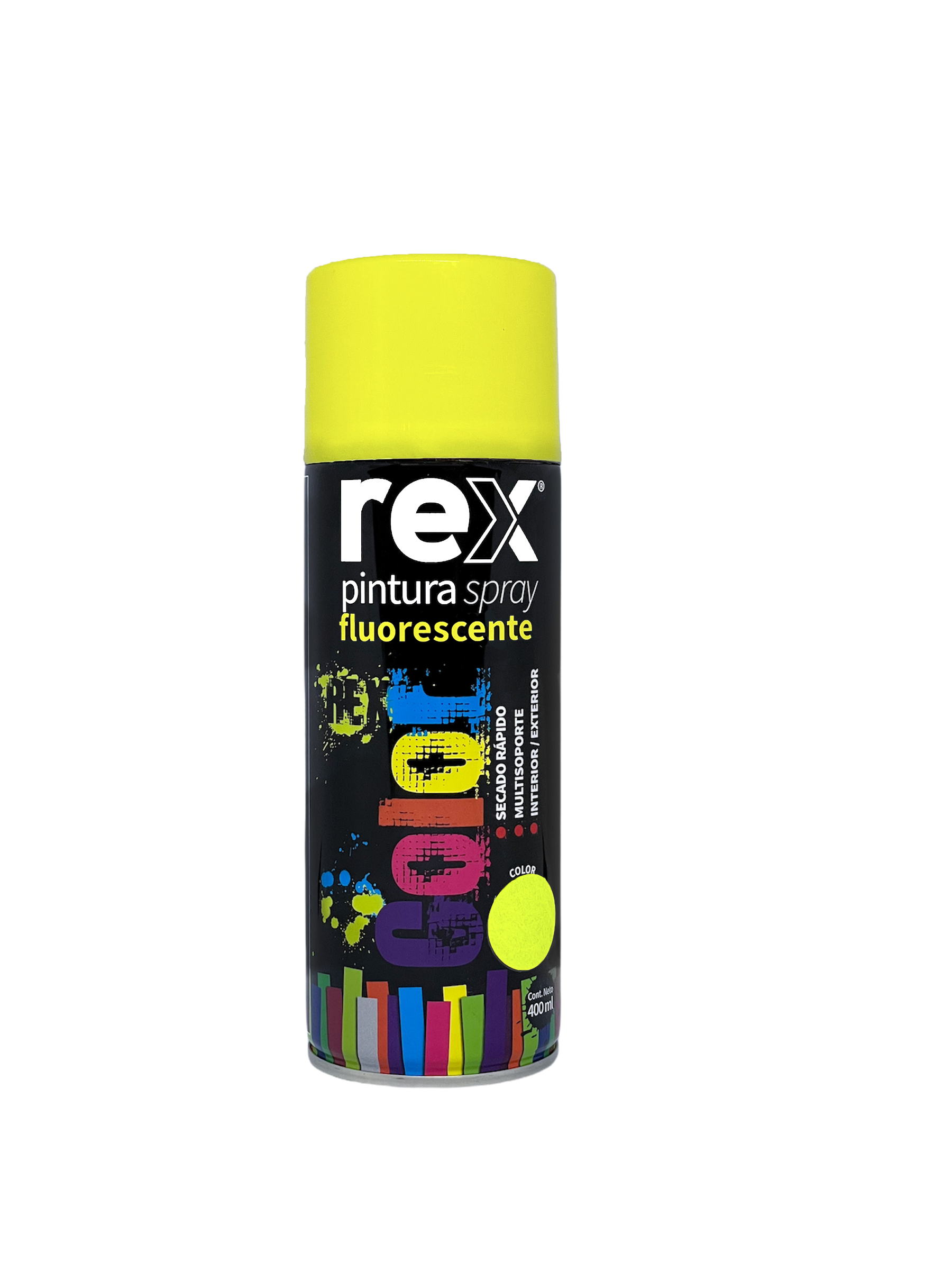 PINTURA EN SPRAY ACRILICA FLUO REX 400ML.