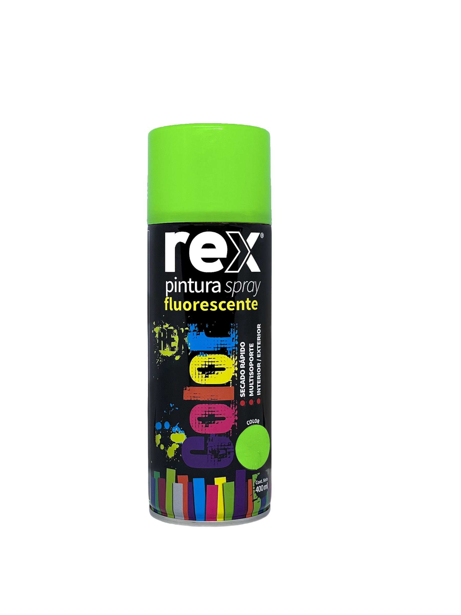 PINTURA EN SPRAY ACRILICA FLUO REX 400ML.