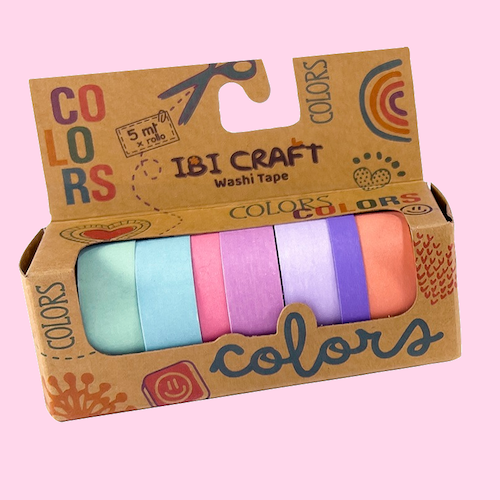 WASHI TAPE IBI CRAFT X 6 15MM X 5 MTS.