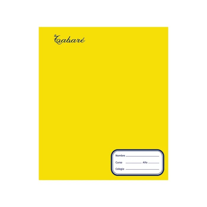 CUADERNO 96 HOJAS TABARE RAYADO TAPA COLOR