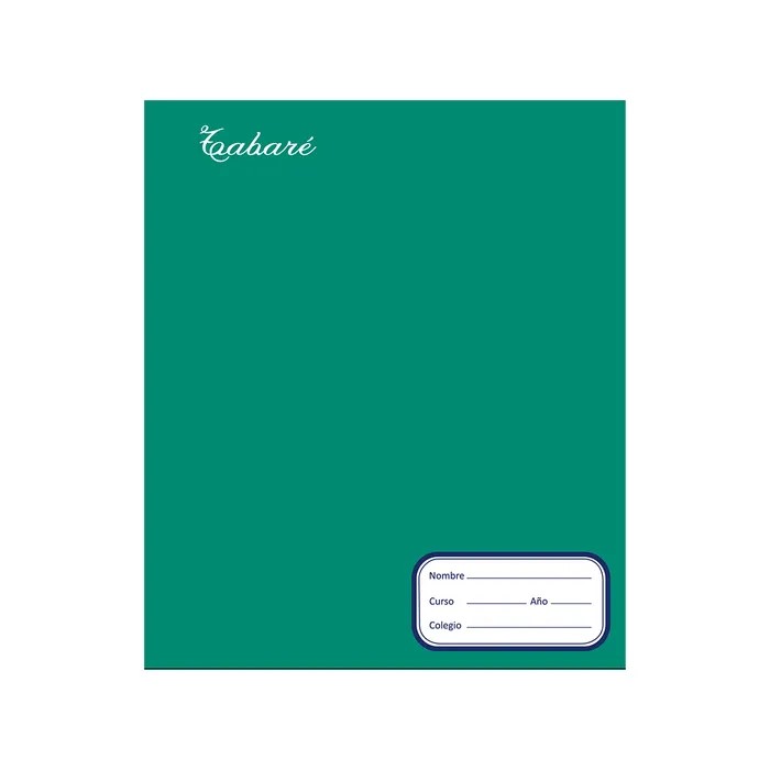 CUADERNO 96 HOJAS TABARE RAYADO TAPA COLOR