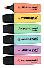 MARCADOR FLUO STABILO BOSS PASTEL