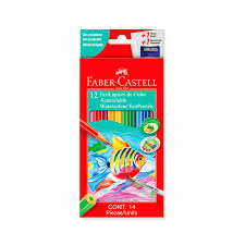 LAPICES FABER X 12 ACUARELABLES