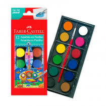 ACUARELAS FABER X 12 COLORES