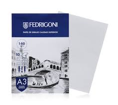 BLOCK A3 FEDRIGONI TEXTURADO 140GR. X 10 HOJAS